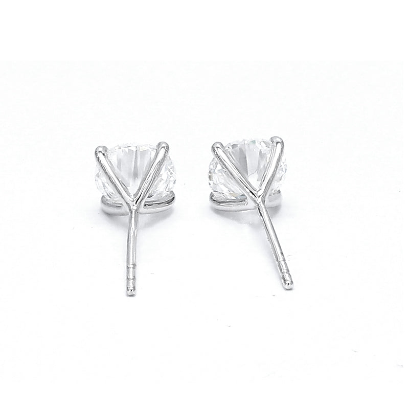 1ct tw 18K GOLD Four-Prong Diamond Stud Earrings(No Earring Backs)